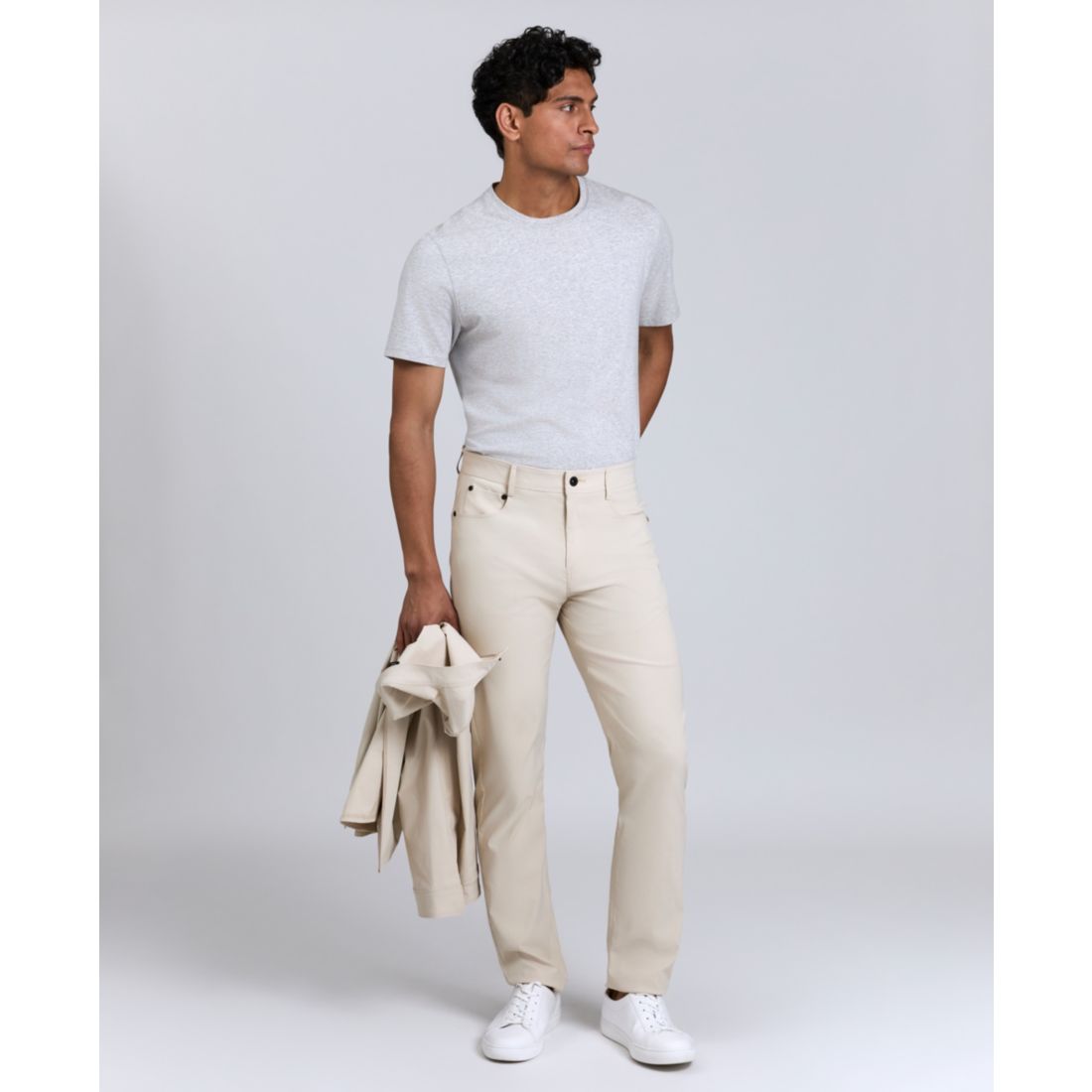 Kenneth Cole Men's Slim-Fit 5-Pocket Tech Pants