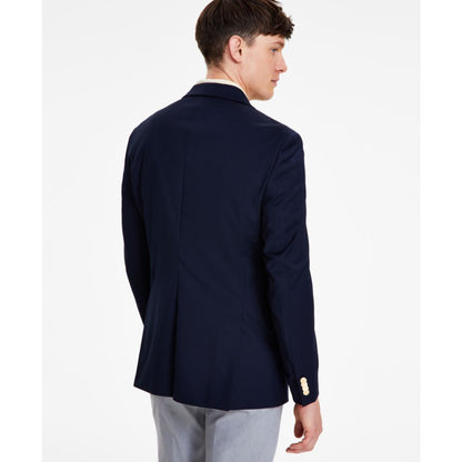 Tommy Hilfiger Men's Modern-Fit Solid Navy Blazer