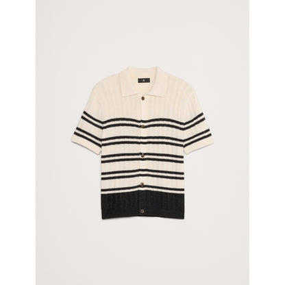 Men's Cotton-Linen Resort Sweater Polo Shirt