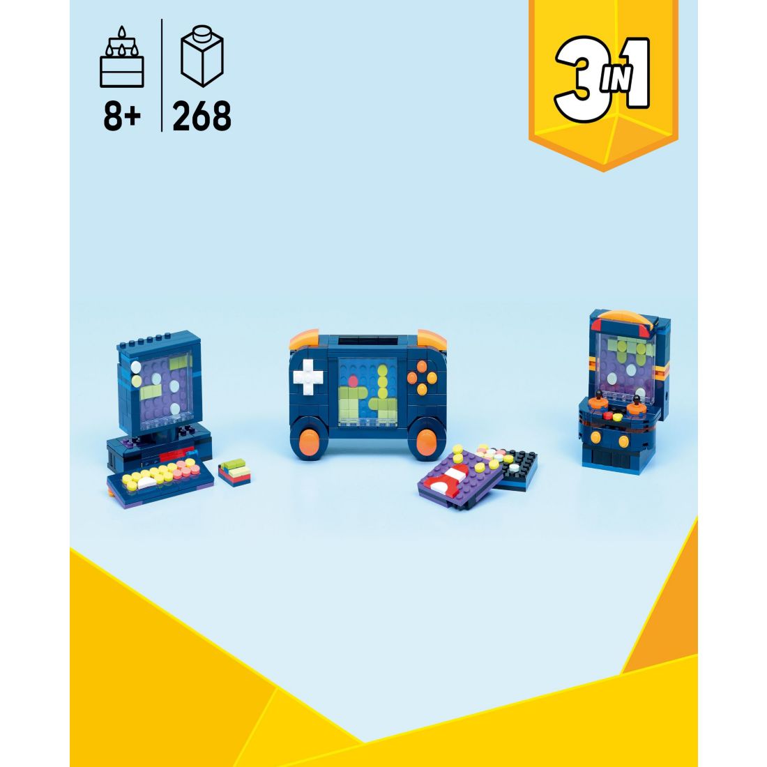 Lego Creator 3 in 1 Retro Gaming Console Building Toy 31380, 268 Pieces