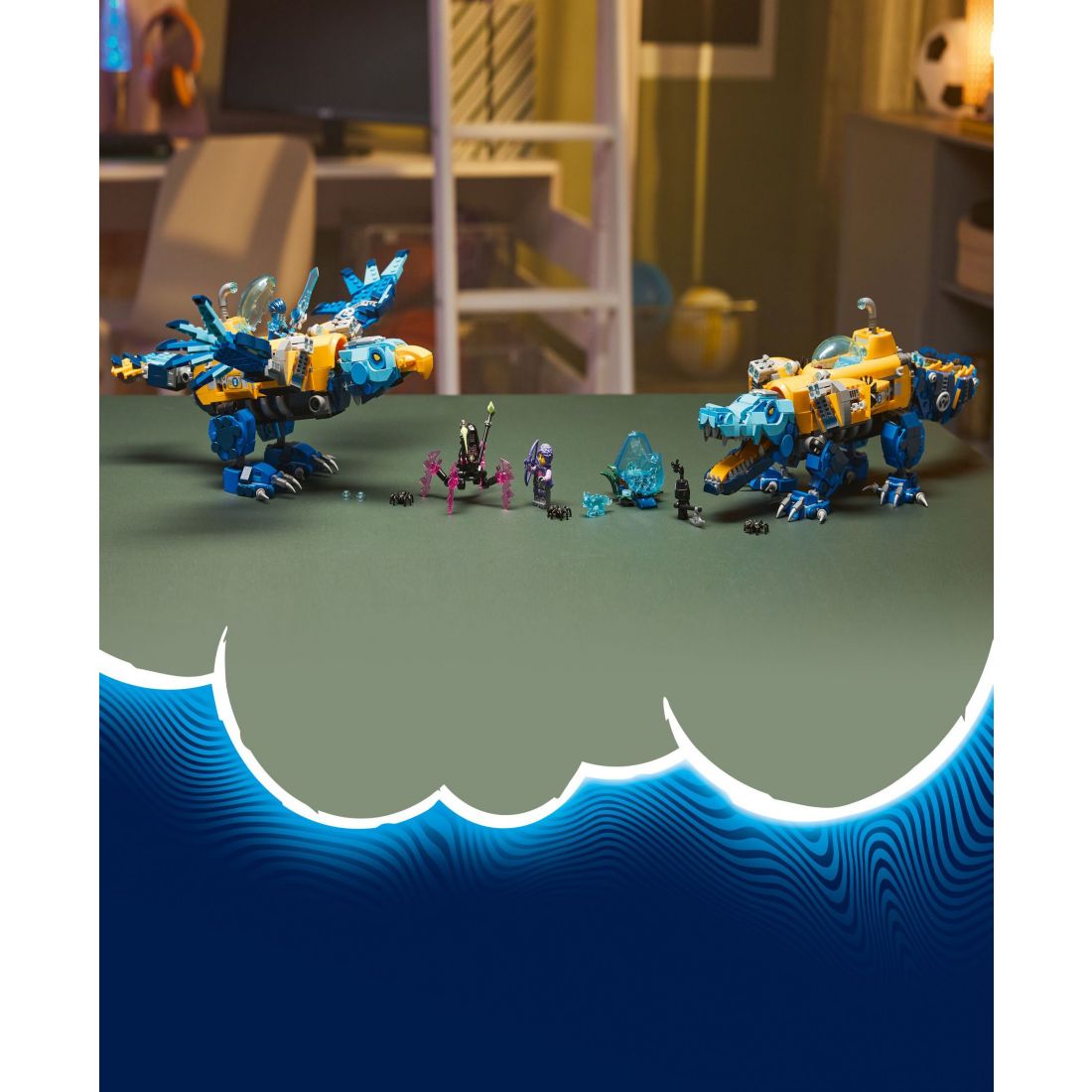 Lego DREAMZzz Crocodile Submarine Building Toy 71512, 1107 Pieces