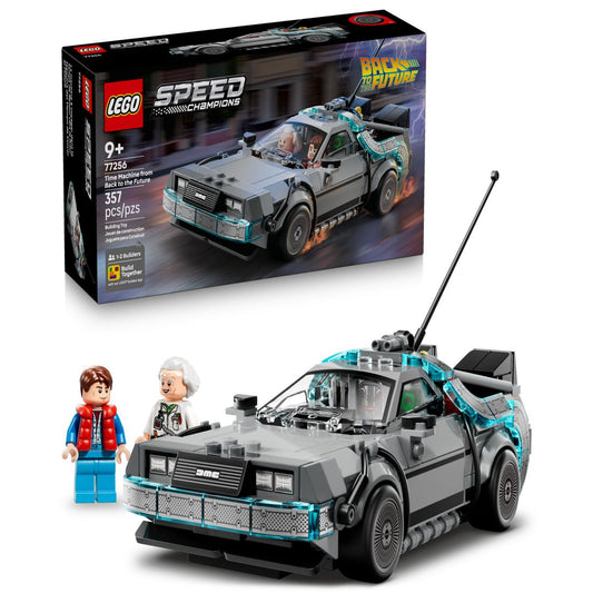 Lego Speed Champions Time Machine from Back to the Future Building Toy 77256, 357 Pieces