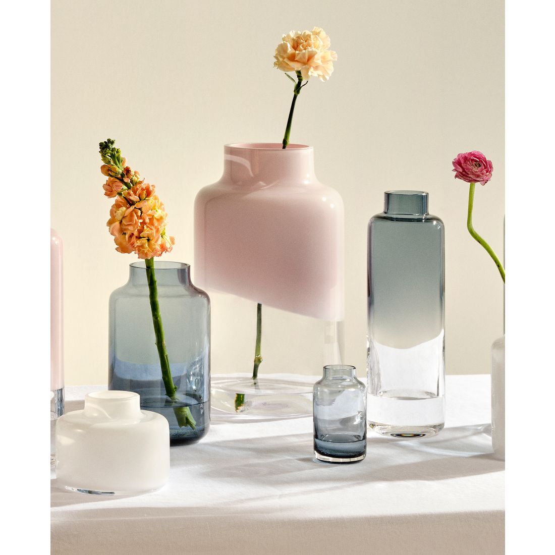 Nude Glass Magnolia Vase, Large