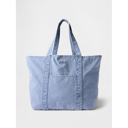 Denim Logo Tote Bag