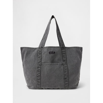 Denim Logo Tote Bag
