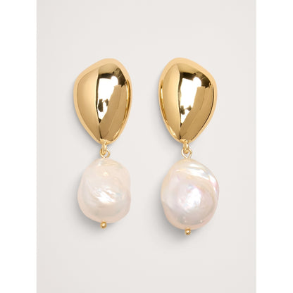 Women's Telaio Pebble Pearl Earrings By Aureus + Argent