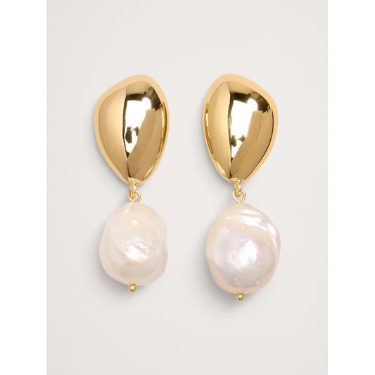 Women's Telaio Pebble Pearl Earrings By Aureus + Argent