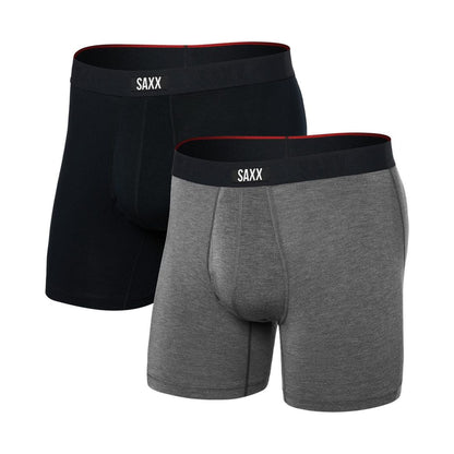 Saxx Men's Multi-Sport 2-Pack Solid Mesh Boxer Briefs