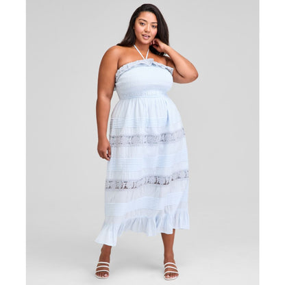 And Now This Trendy Plus Size Cotton Lace Maxi Dress, Exclusively at Macy's