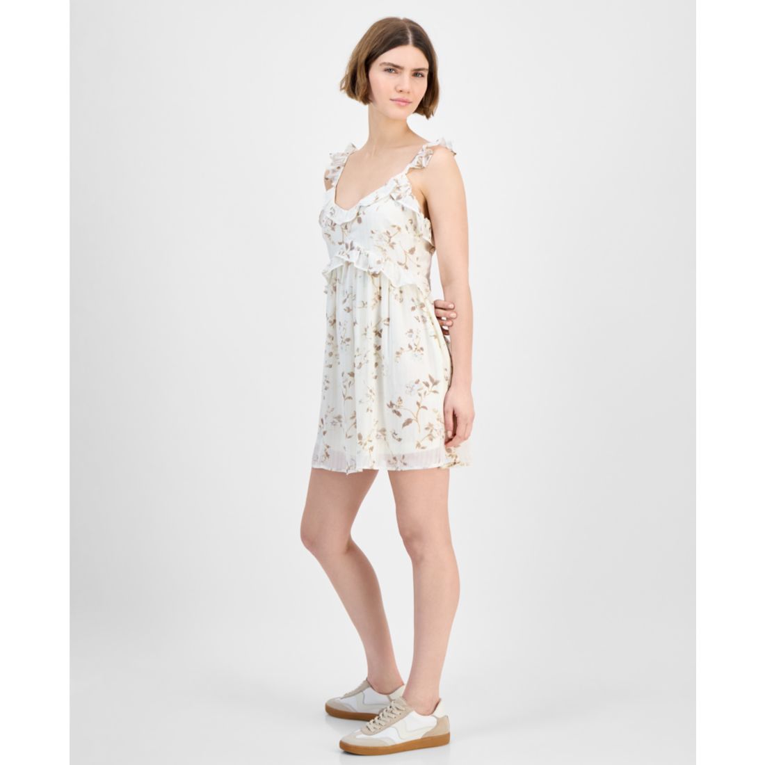 And Now This Women's Ruffled Babydoll Mini Dress, Exclusively at Macy's