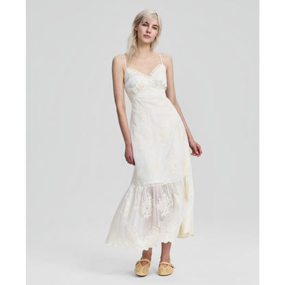And Now This Women's Embroidered Ruffle-Tiered Maxi Dress, Macy's Exclusive