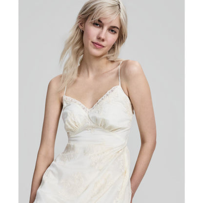 And Now This Women's Embroidered Ruffle-Tiered Maxi Dress, Macy's Exclusive
