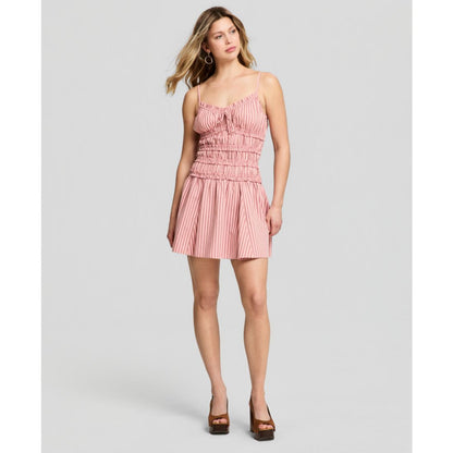 And Now This Women's Striped Ruffle-Trim Mini Dress, Macy's Exclusive