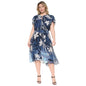 Dkny Plus Size Tie Neck Flutter-Sleeve Dress