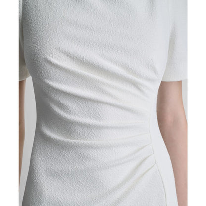 Dkny Women's Ruched Crewneck Short-Sleeve Dress