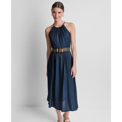 Dkny Women's Sleeveless Halter Midi Dress