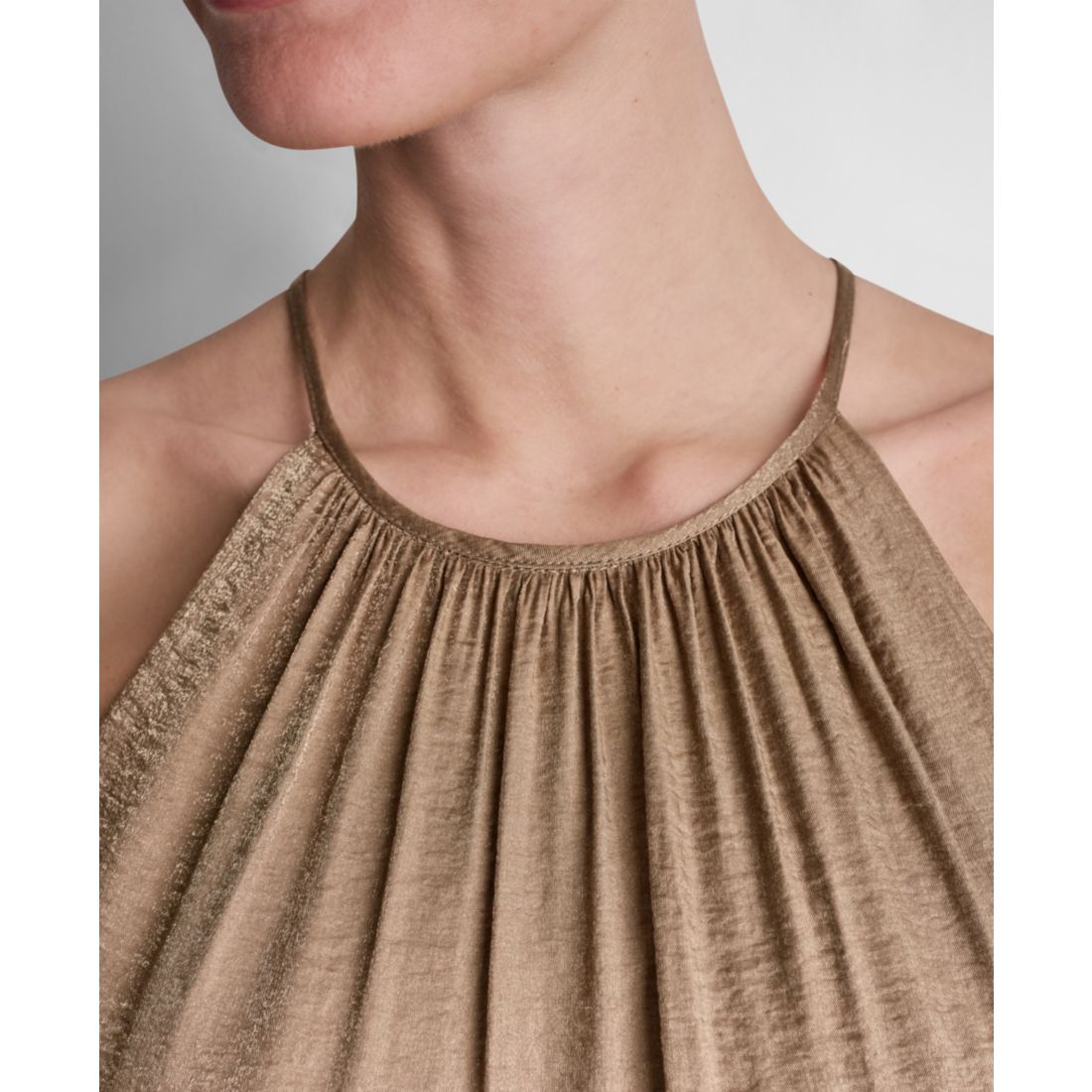 Dkny Women's Sleeveless Halter Midi Dress