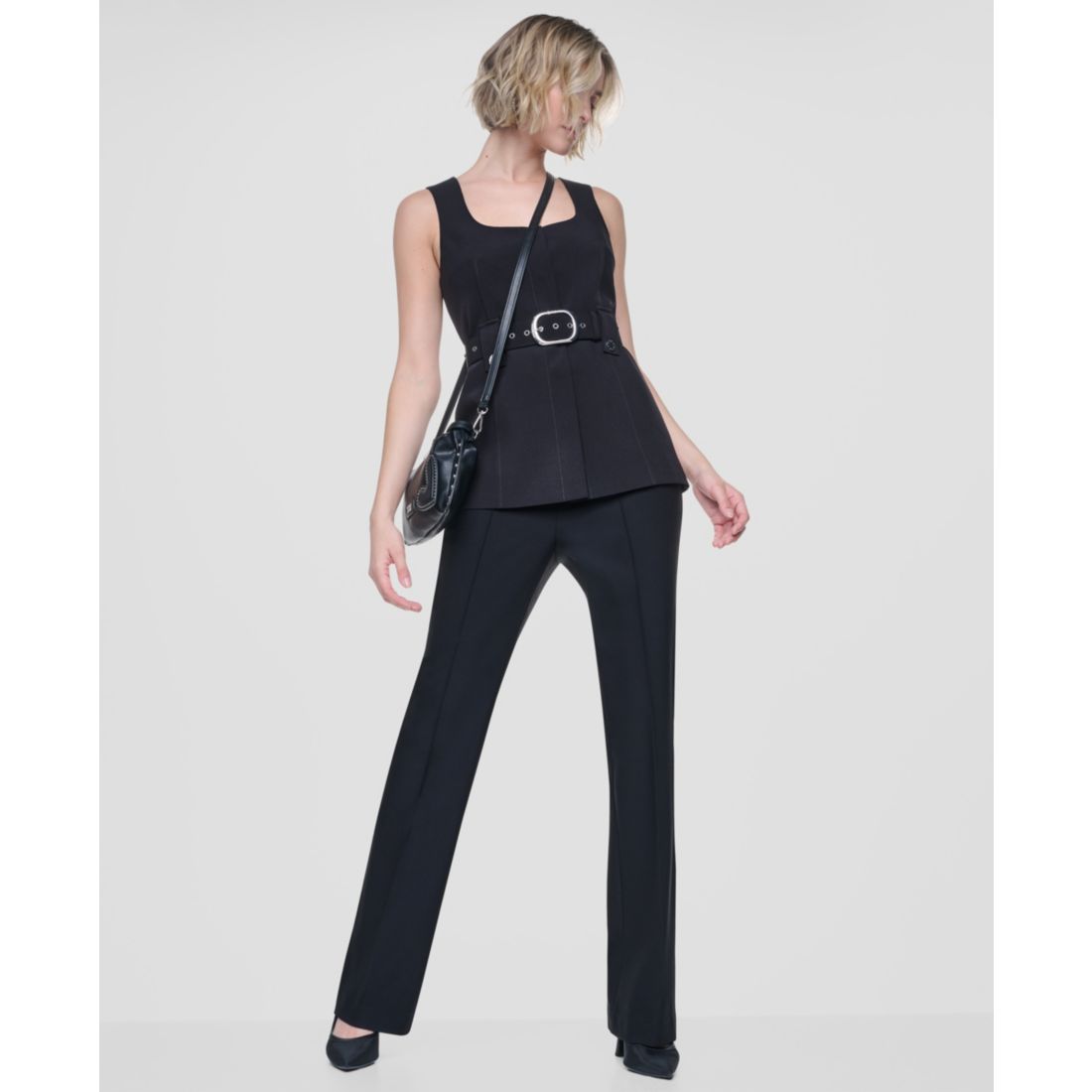 Dkny Women's Belted Sleeveless Vest