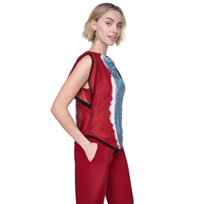 Dkny Women's Voile Flutter Short-Sleeve Top