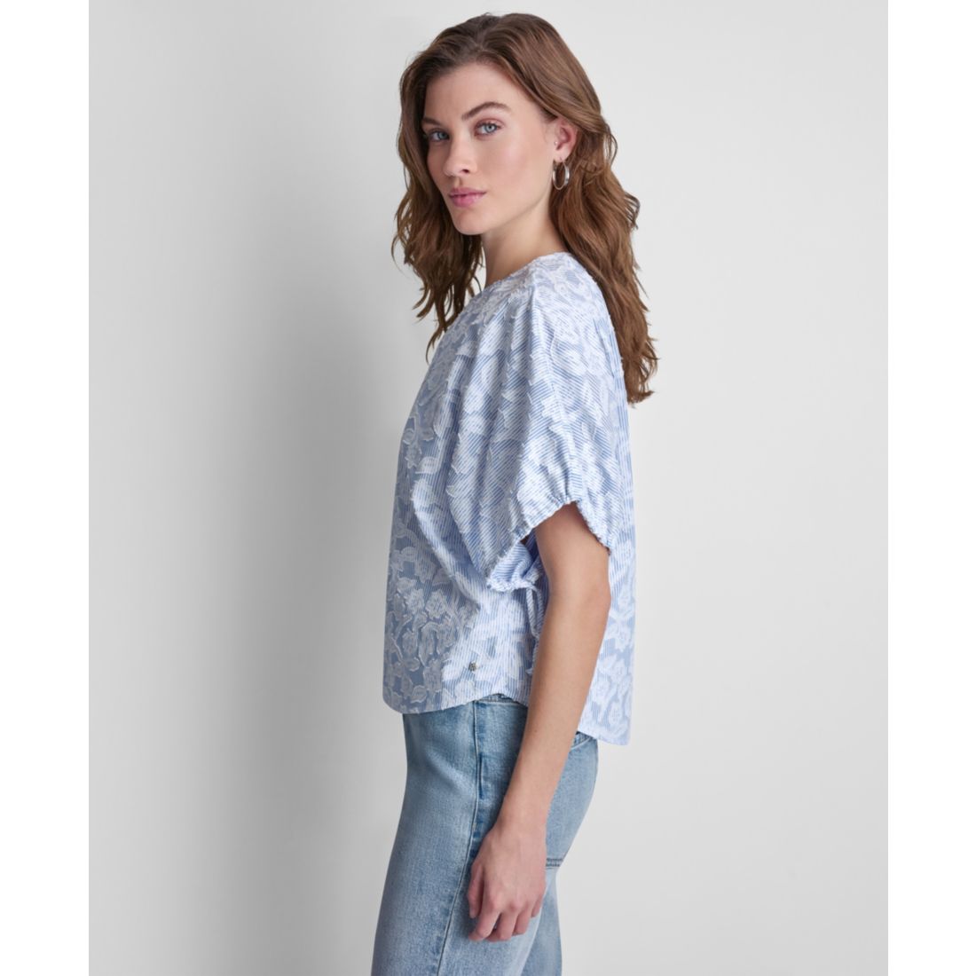 Dkny Jeans Petite Short-Sleeve Crew Neck Dolman T-Shirt