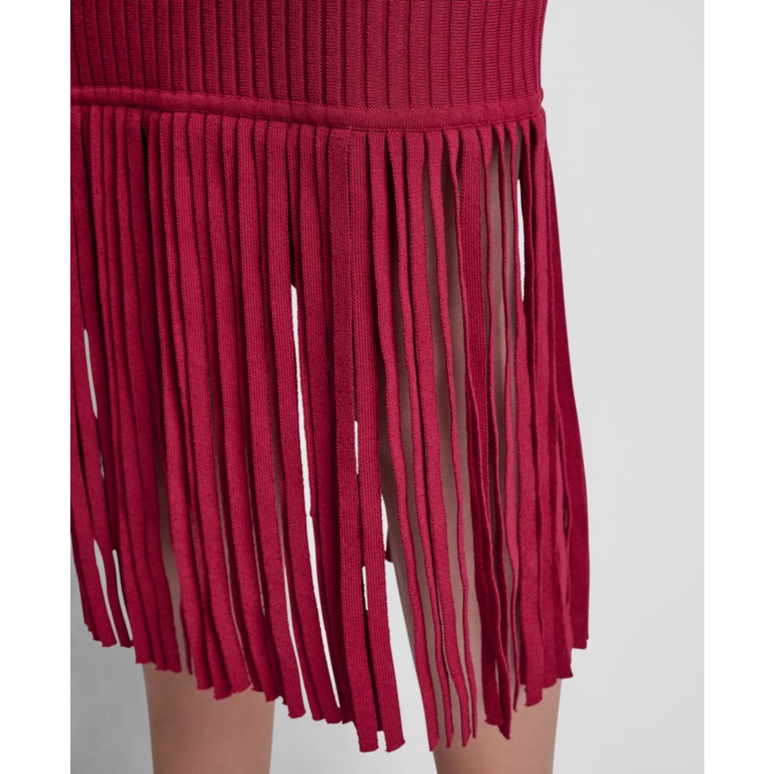Dkny Women's Cotton-Blend Fringe Sweater Skirt