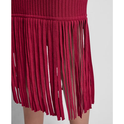 Dkny Women's Cotton-Blend Fringe Sweater Skirt