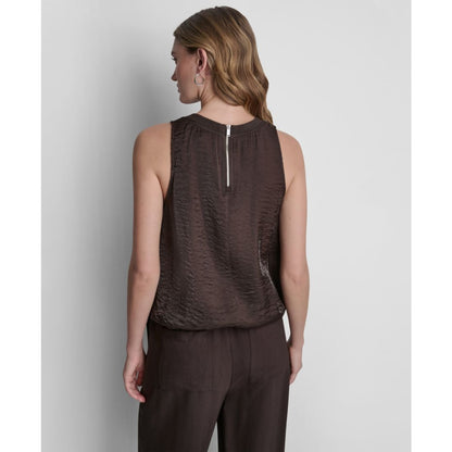 Dkny Women's Sleeveless Twinkle Bubble Tank Top