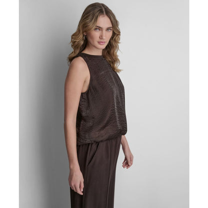 Dkny Women's Sleeveless Twinkle Bubble Tank Top