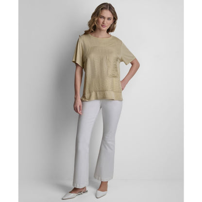 Dkny Women's Short-Sleeve Twinkle Front T-Shirt