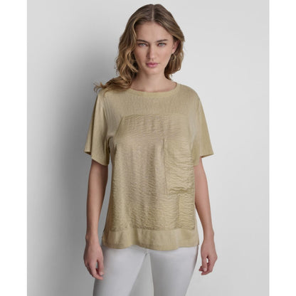Dkny Women's Short-Sleeve Twinkle Front T-Shirt