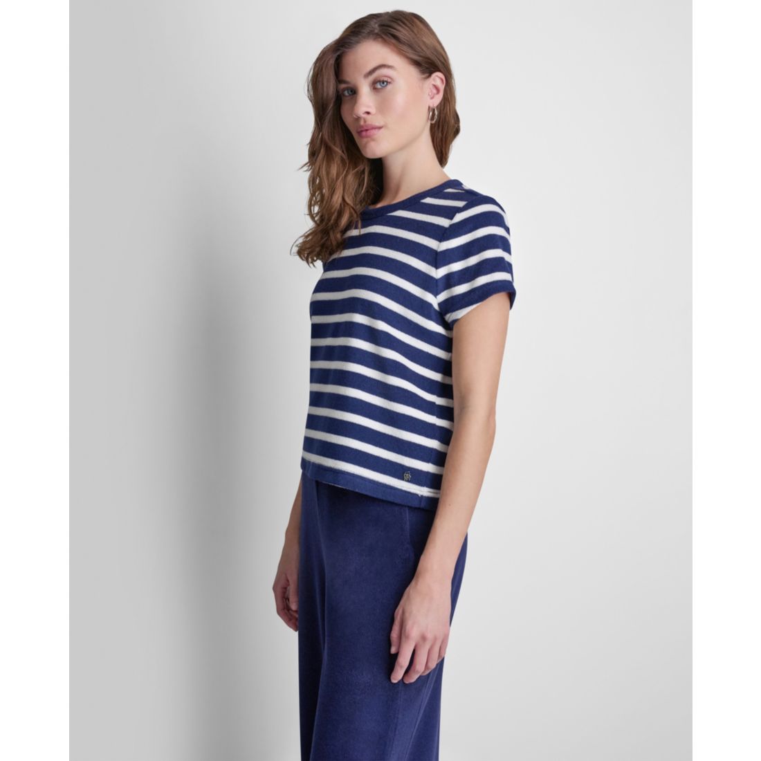 Dkny Jeans Petite Short-Sleeve Crew Neck T-Shirt