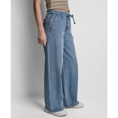 Dkny Jeans Women's High-Rise Wide-Leg Trousers
