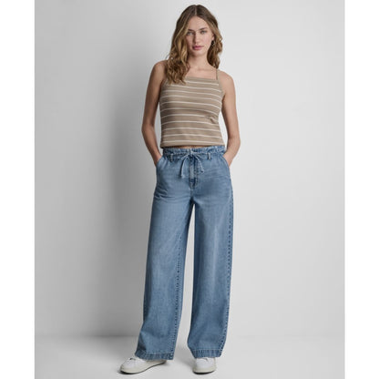 Dkny Jeans Women's High-Rise Wide-Leg Trousers