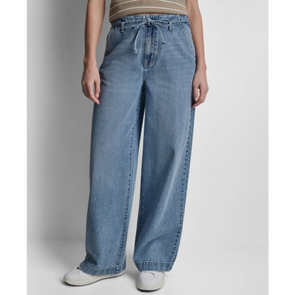 Dkny Jeans Women's High-Rise Wide-Leg Trousers