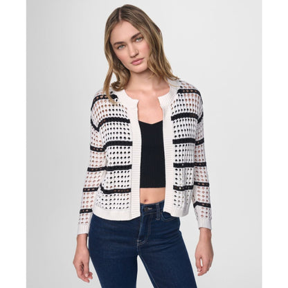 Dkny Jeans Women's Relaxed Fit Open-Front Cardigan