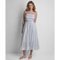 Dkny Jeans Women's Striped Strapless Midi Dress