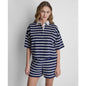 Dkny Jeans Women's Striped Polo T-Shirt