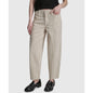 Dkny Jeans Women's Mid-Rise Striped Baby Barrel-Leg Jeans