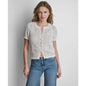 Dkny Jeans Women's Short-Sleeve Crewneck Cardigan