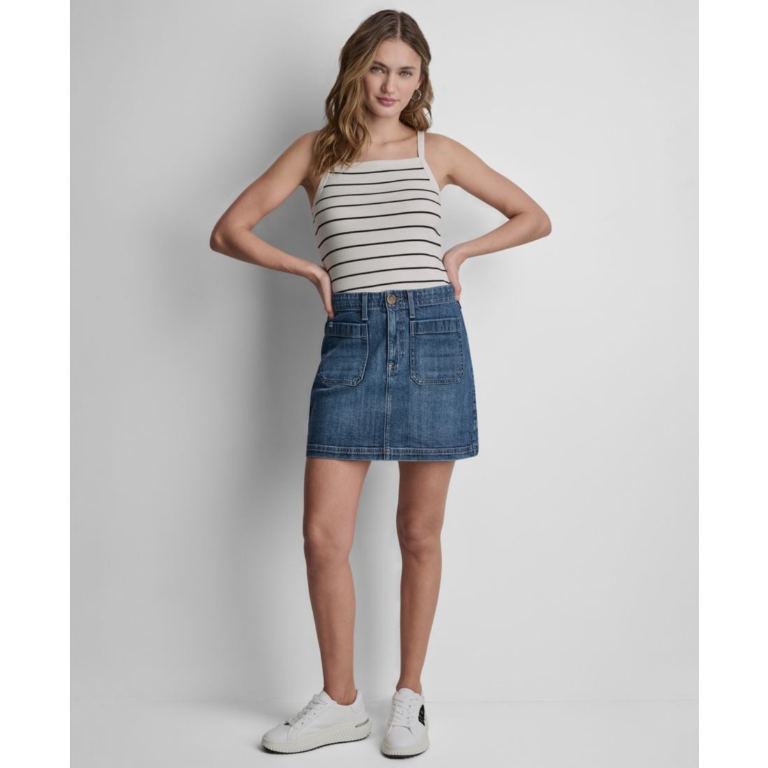 Dkny Jeans Women's High-Rise Mini Skirt
