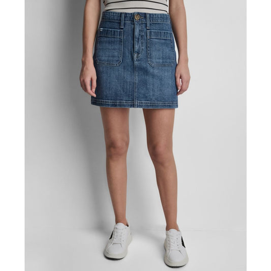 Dkny Jeans Women's High-Rise Mini Skirt