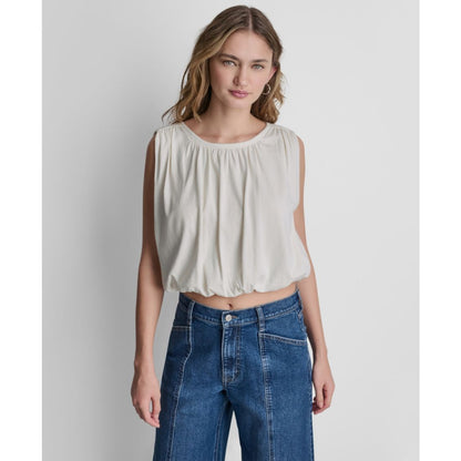 Dkny Jeans Women's Sleeveless Bubble Top