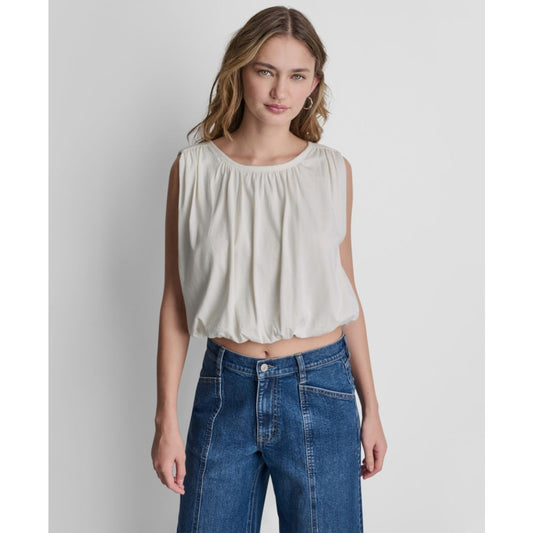 Dkny Jeans Women's Sleeveless Bubble Top