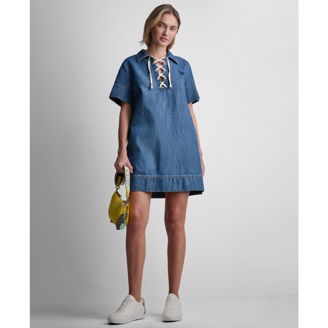 Dkny Jeans Women's Short-Sleeve Shift Dress