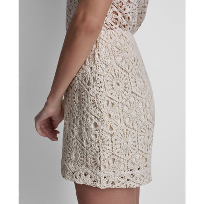 Dkny Jeans Women's High-Rise Crochet Shorts