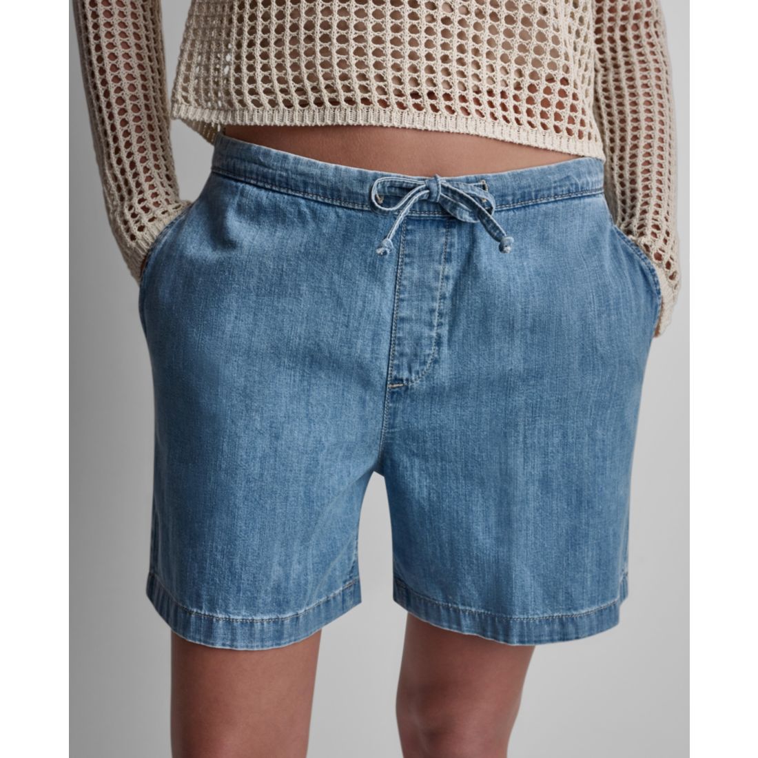 Dkny Jeans Women's Mid-Rise Pull-On Shorts