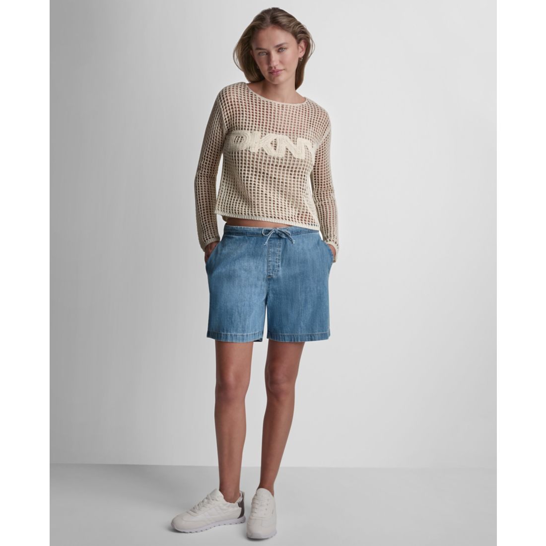 Dkny Jeans Women's Mid-Rise Pull-On Shorts