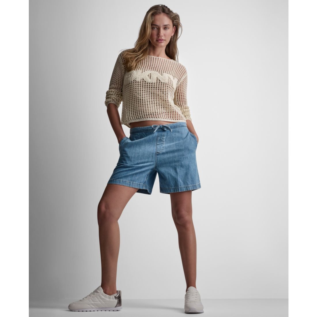 Dkny Jeans Women's Mid-Rise Pull-On Shorts