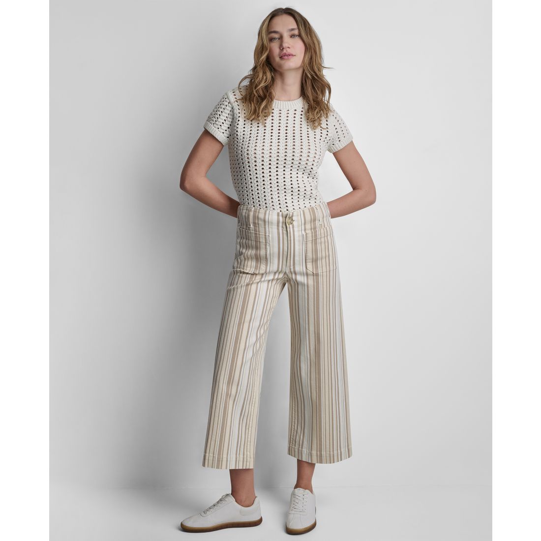 Dkny Jeans Women's High-Rise Wide-Leg Pants
