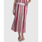 Dkny Jeans Women's Pointelle Stitch Striped Midi Skirt